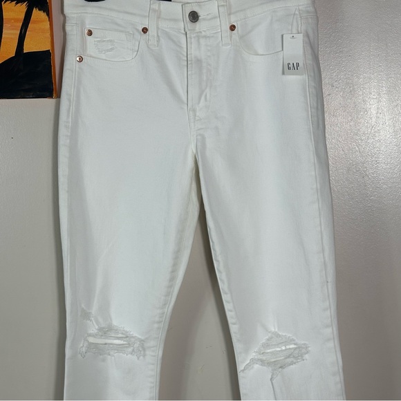 GAP White Ripped Jeans - Picture 3 of 11